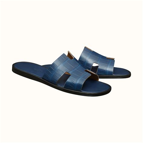 hermes izmir sandals blue|hermes izmir slippers for men.